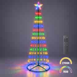 Choinka LED 1,8m 269LED 2700K + RGB IP44 Zielony
