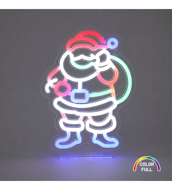 Neon Santa USB-A