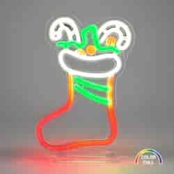 Neon Christmas Socking USB-A