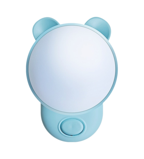 Lampka Nocna Bear Wtykowa 1,2W 2CCT Niebieski