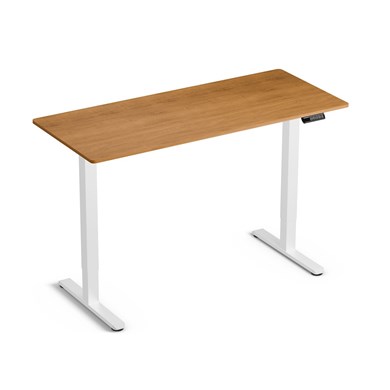 LVN System Biurko Control Lite 140 Biały/Drewno