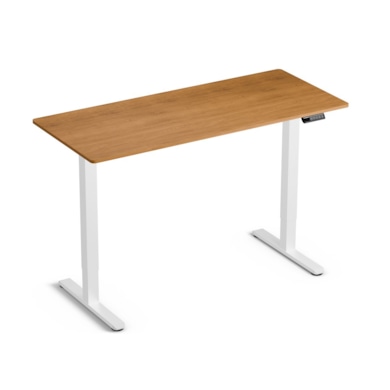 LVN System Biurko Control Lite 140 Biały/Drewno