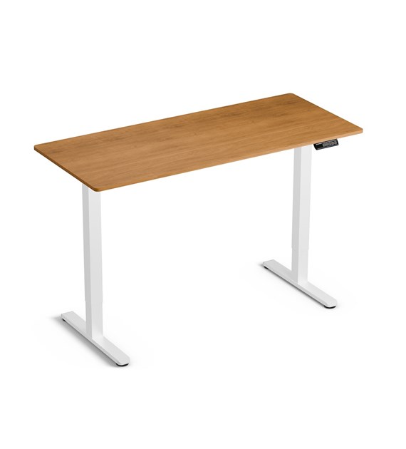 LVN System Biurko Control Lite 140 Biały/Drewno