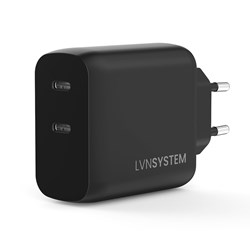 LVN System Ładowarka GaN 45W PPS 2xUSB-C
