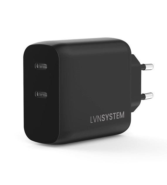 LVN System Ładowarka GaN 45W PPS 2xUSB-C