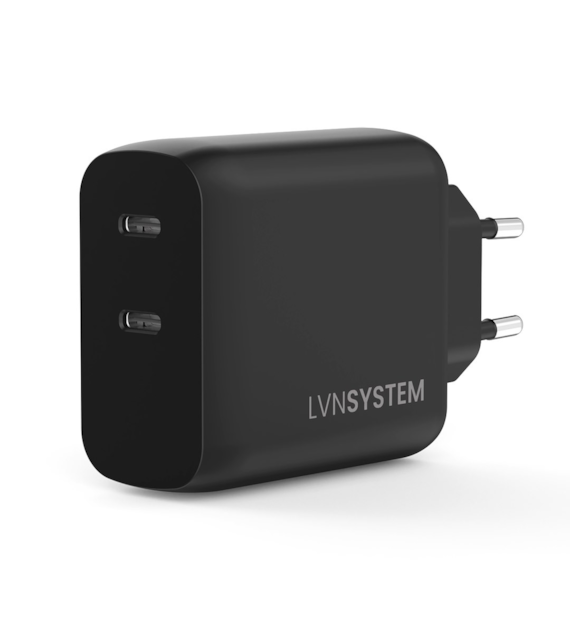 LVN System Ładowarka GaN 45W PPS 2xUSB-C
