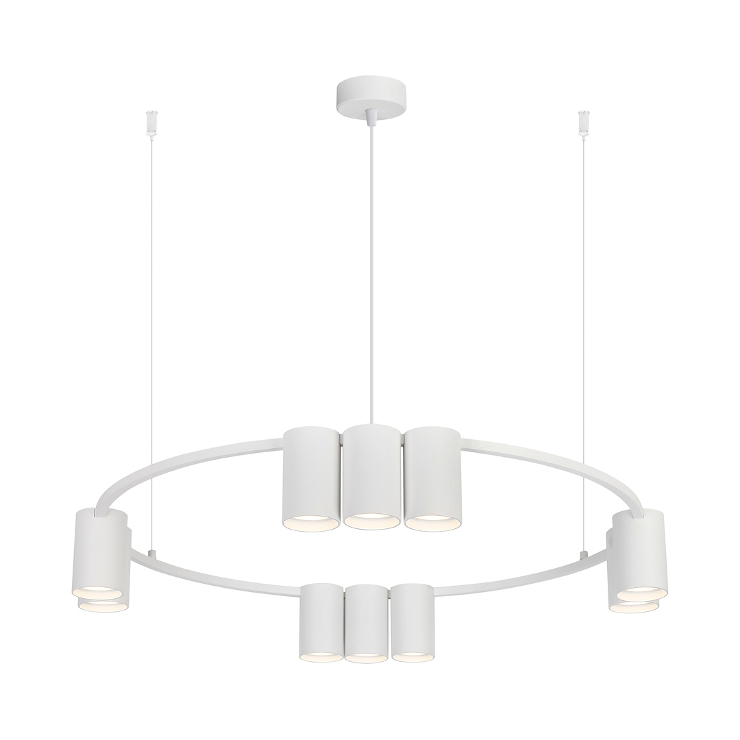 Lampa wisząca (koło) Genesis 10xGU10 Biały Milagro