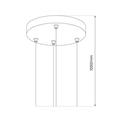 Zawiesie Plafon MAQ 32W / 40W