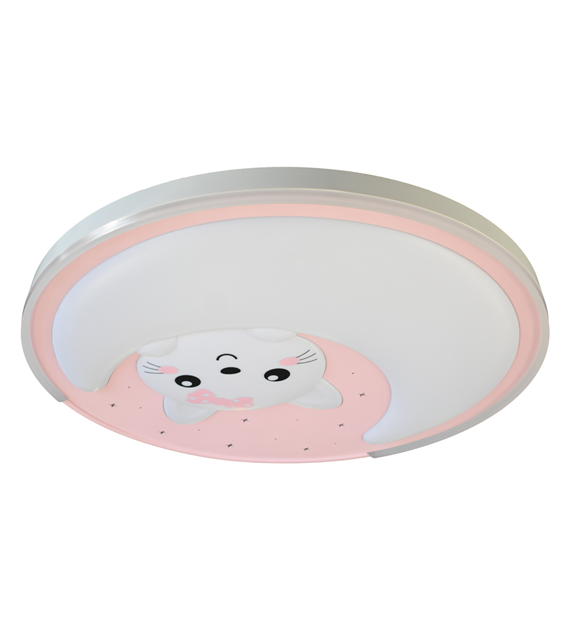 Plafon MOONCAT PINK 34W LED