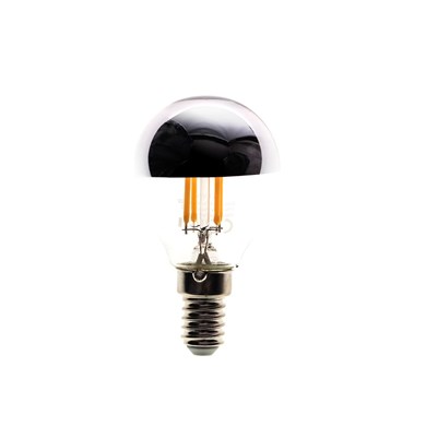 Żarówka Filamentowa LED 4W G45 E14 2700K TOP SILVER