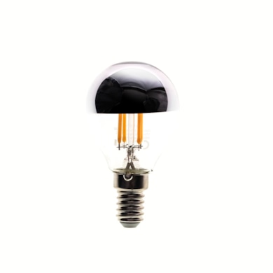 Żarówka Filamentowa LED 4W G45 E14 2700K TOP SILVER