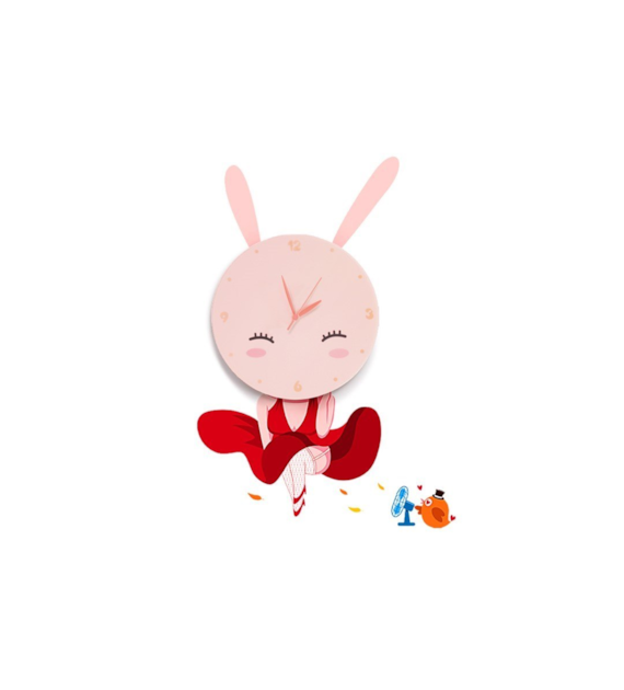 Lampka dziecięca BUNNY LED CLOCK 0,6W LED