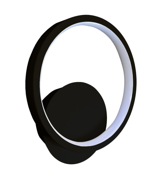 Kinkiet Hoop Czarny 7W LED