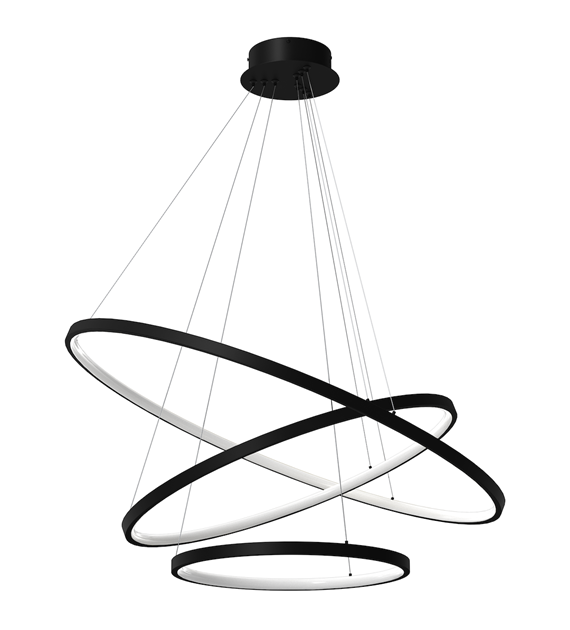 Lampa wisząca HOOP BLACK 93W LED