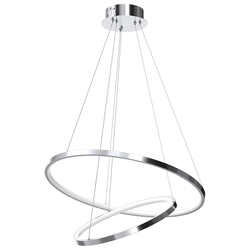 Lampa wisząca HOOP CHROME 51W LED