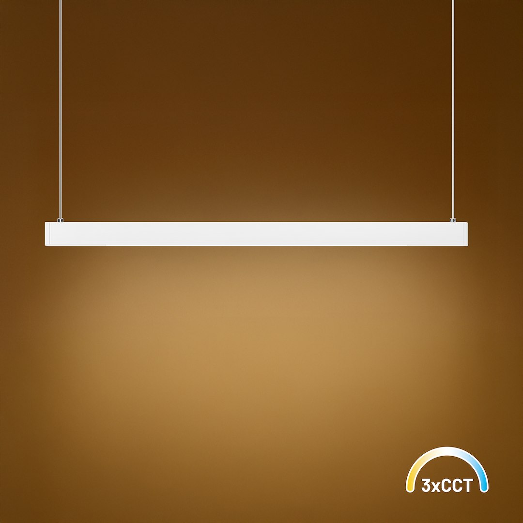 Lampa wisząca Linea Biały 36W LED 3000K-4000K-5700K Milagro
