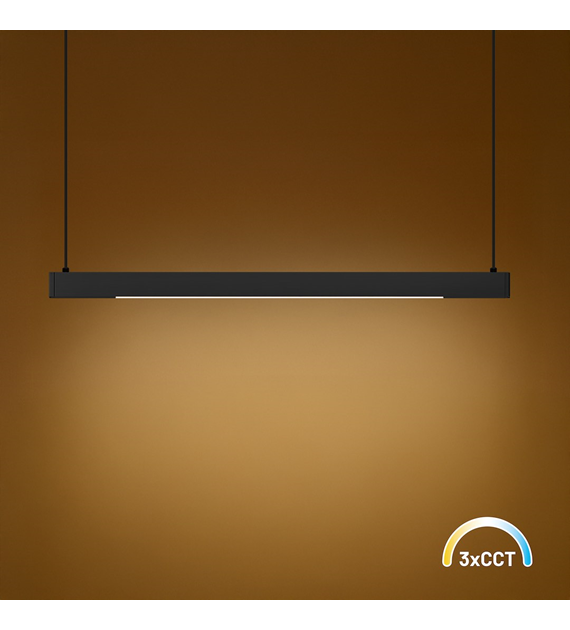 Lampa wisząca Linea Czarny 36W LED 3000K-4000K-5700K