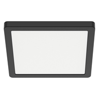 Plafon Evora Czarny Square 12W 3CCT