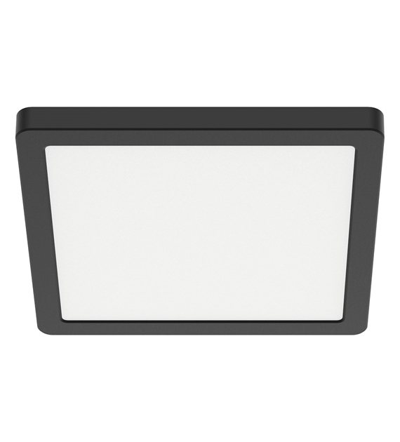 Plafon Evora Czarny Square 18W 3CCT