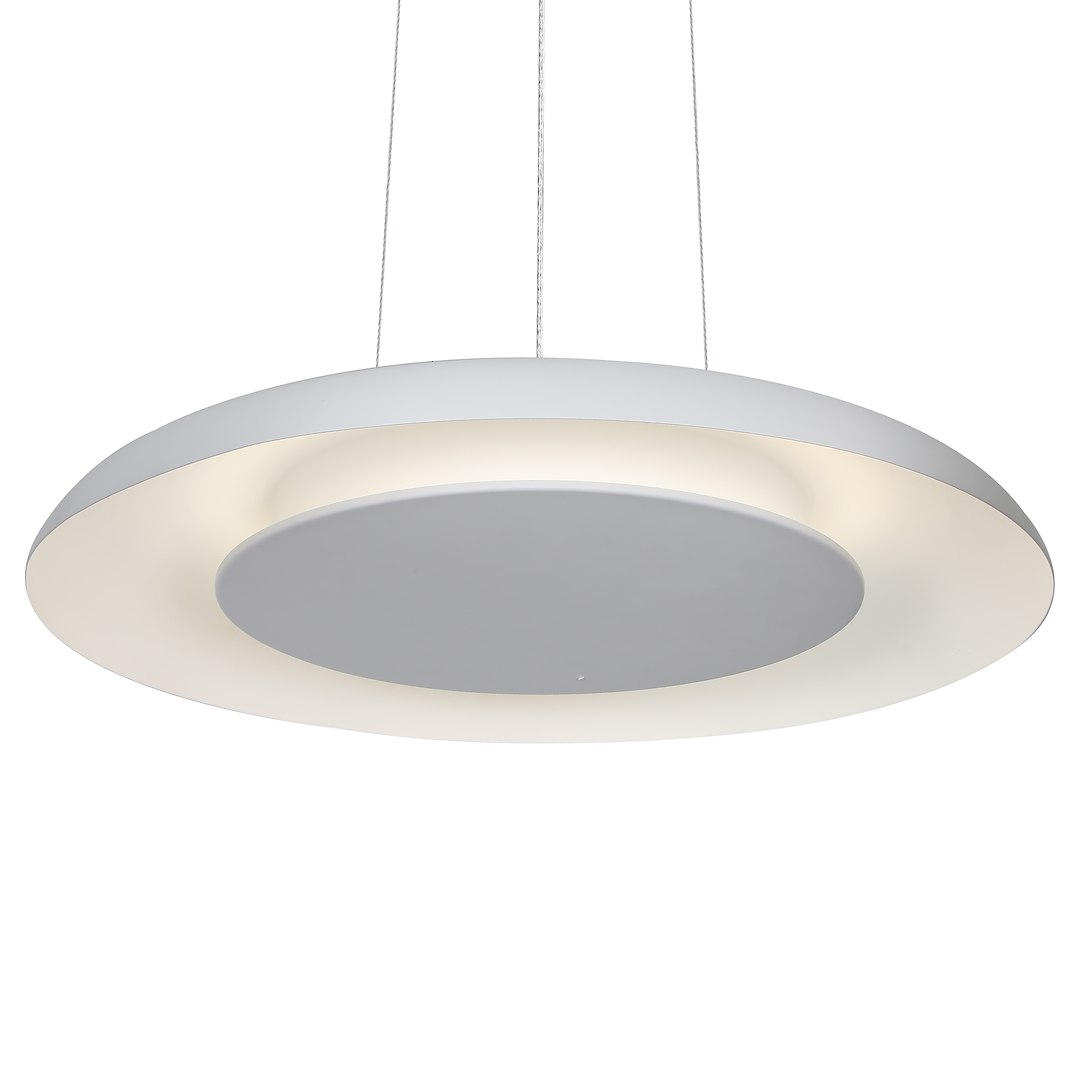 Lampa wisząca Piattino Biały 30W LED 3000K-4000k-6000K Milagro — widok produktu