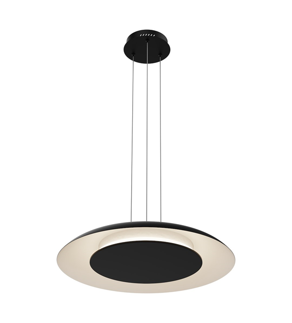 Lampa wisząca Piattino Czarny 30W LED 3000K-4000k-6000K