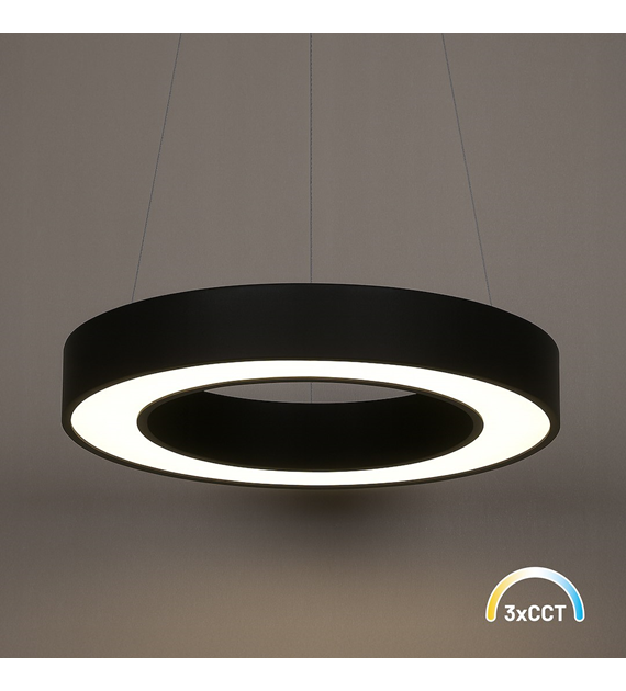 Lampa wisząca Union Czarny 40W LED 3000-4000-6000K