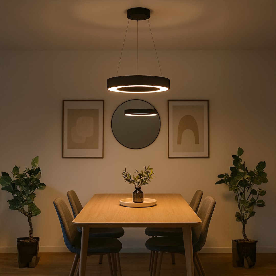 Lampa wisząca Union Czarny 40W LED 3000-4000-6000K Milagro — widok produktu