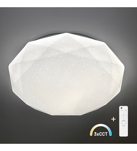 Plafon HEX 72W LED Ø500 + pilot