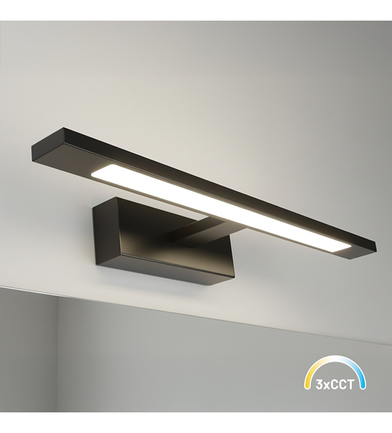 Kinkiet Klimt Czarny 8W 40cm