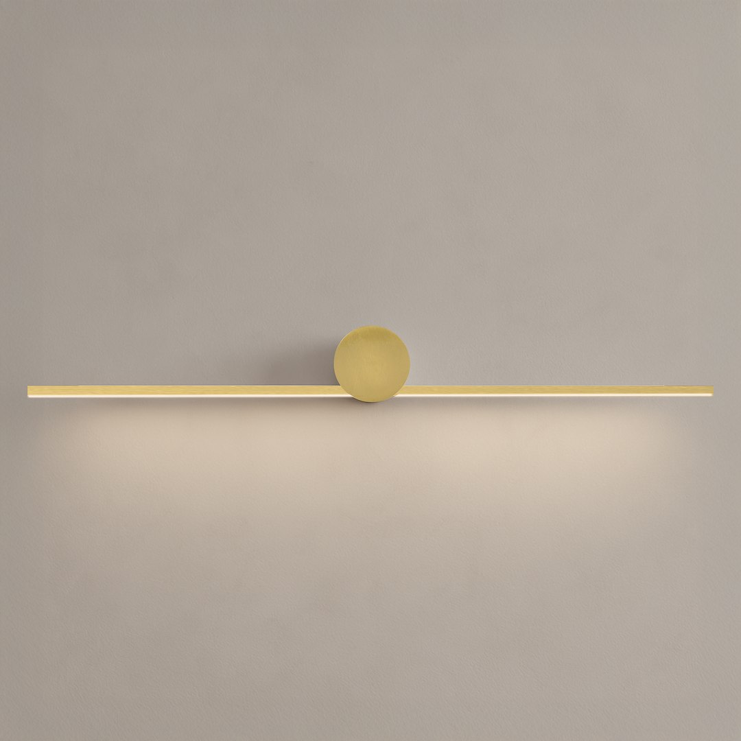 Kinkiet Artist Złoty 9W LED 60cm Milagro