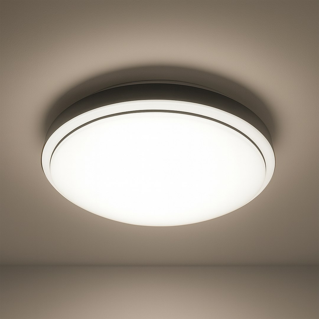 Plafon Liria 2xE27 fi 33cm CZarny Milagro