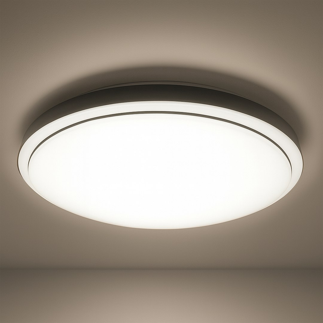 Plafon Liria 3xE27 fi 39cm Czarny Milagro