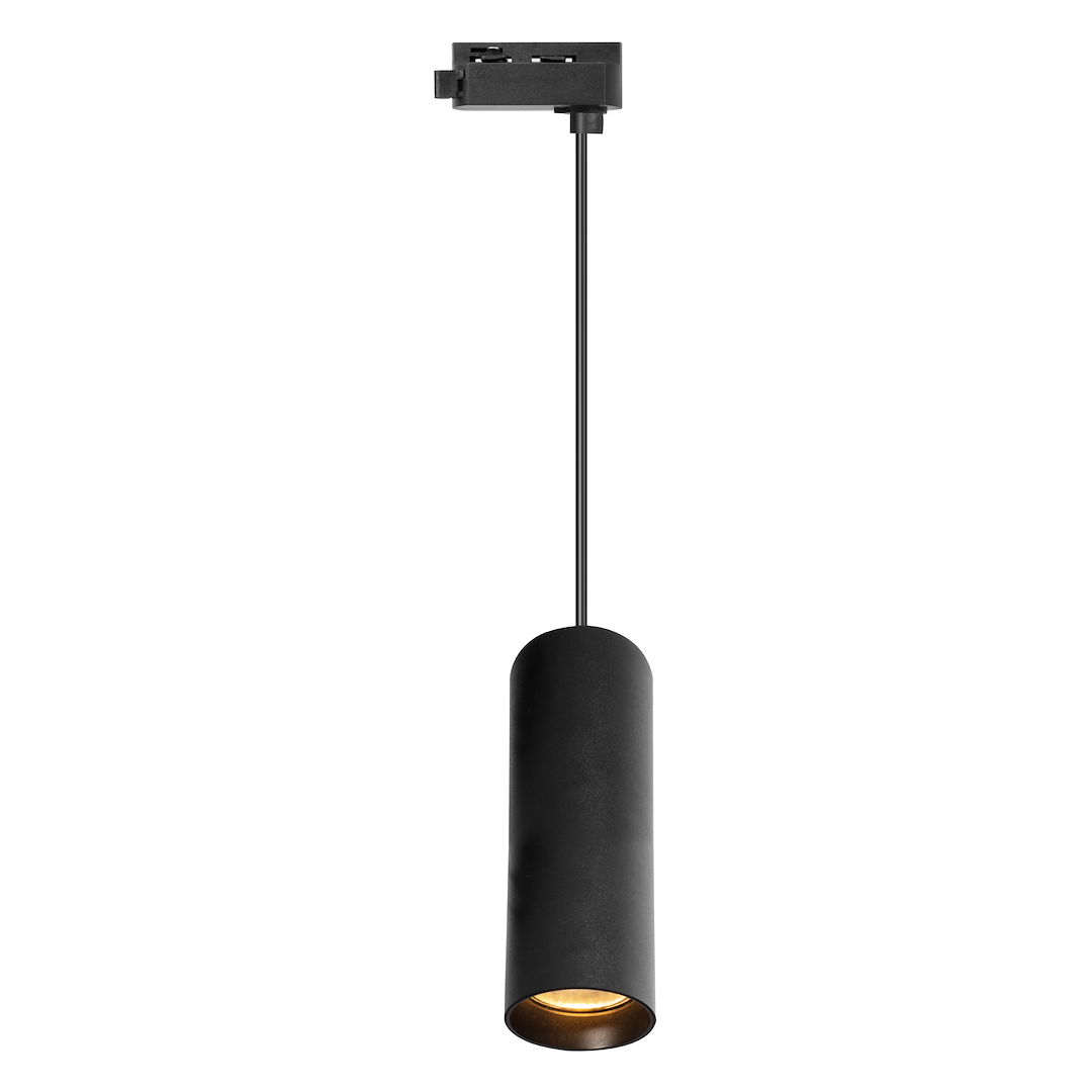 Track Light 1F Pipe Zwis 1xGU10 Czarny Milagro