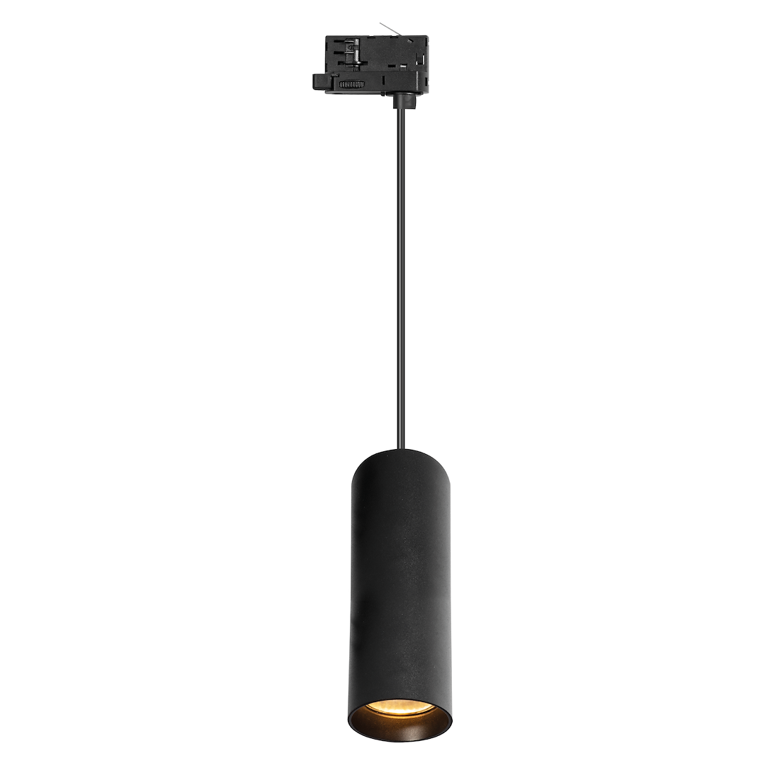 Track Light 3F Pipe Zwis 1xGU10 Czarny Milagro