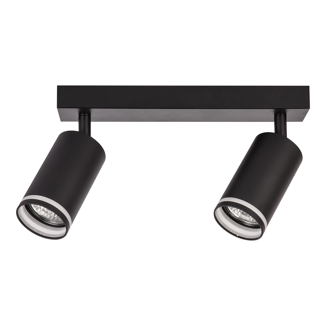 Oprawa Pipe Ring Spot Czarny 2xGU10 Milagro — widok produktu