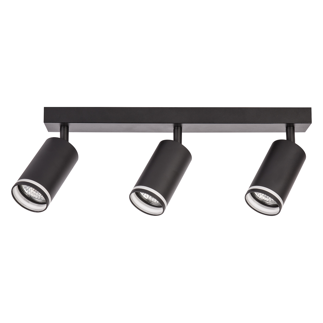 Oprawa Pipe Ring Spot Czarny 3xGU10 Milagro — widok produktu