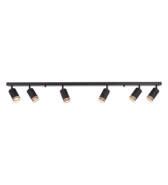 Oprawa Pipe Ring Spot Czarny 6xGU10