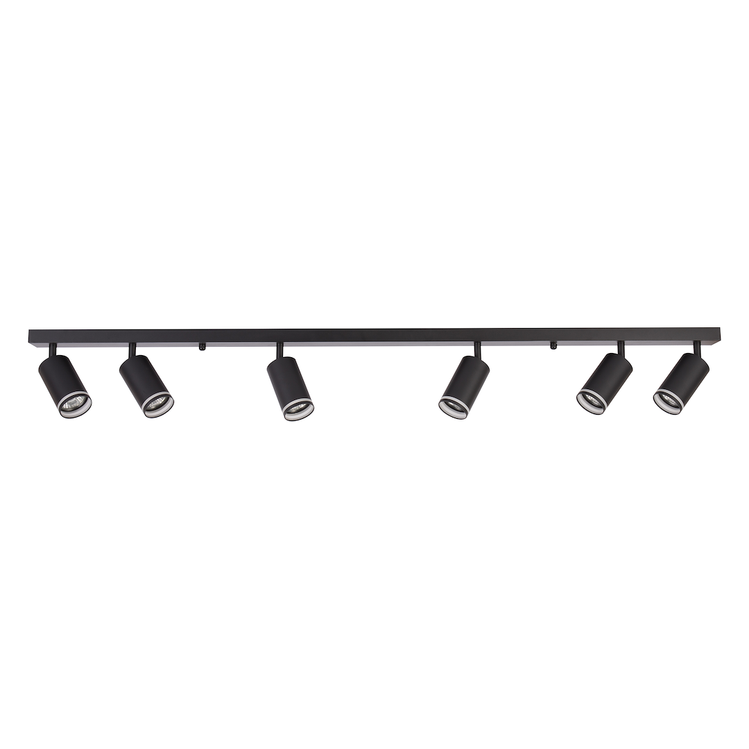 Oprawa Pipe Ring Spot Czarny 6xGU10 Milagro — widok produktu