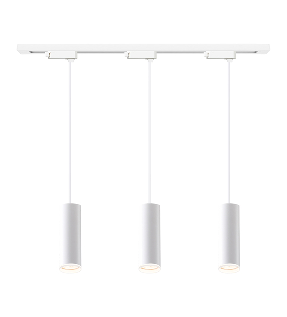 Zestaw Oprawa Pipe Ring Track Zwis Biały 3xGU10 1m