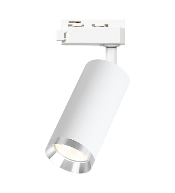 Oprawa Mica Track Biały + Chrom 1xGU10