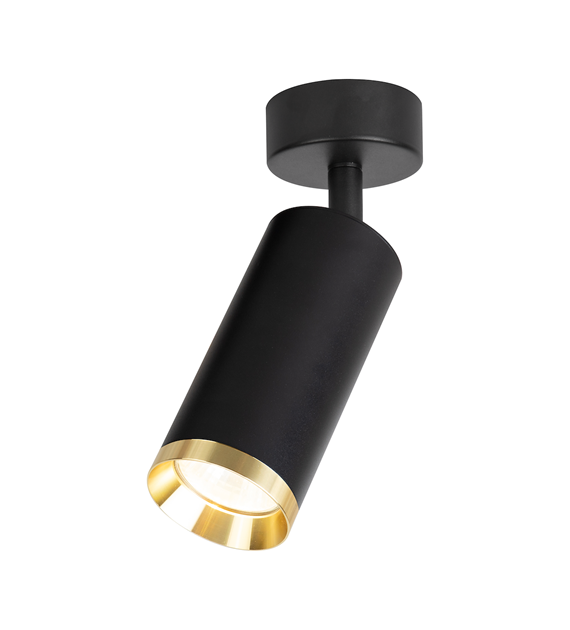 Oprawa Mica Spot Czarny + Złoty 1xGU10
