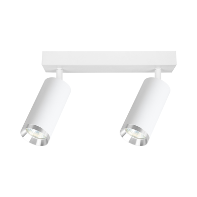 Oprawa Mica Spot Biały + Chrom 2xGU10