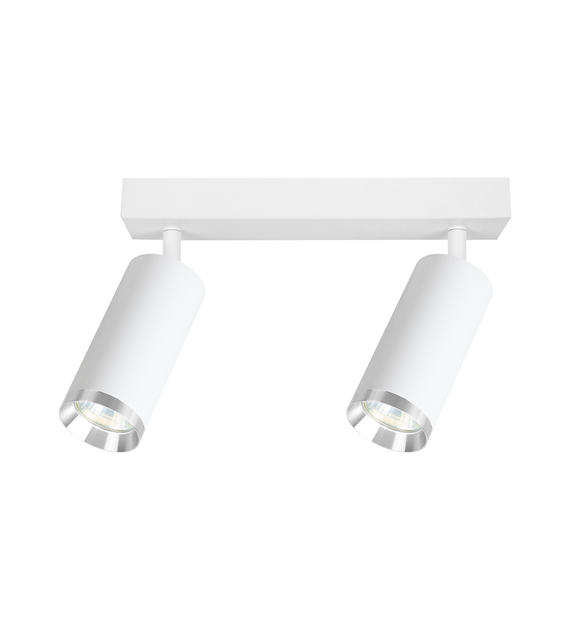 Oprawa Mica Spot Biały + Chrom 2xGU10