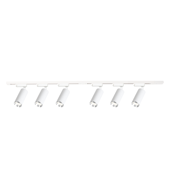 Zestaw Oprawa Mica Track Biały + Chrom 6xGU10 2m