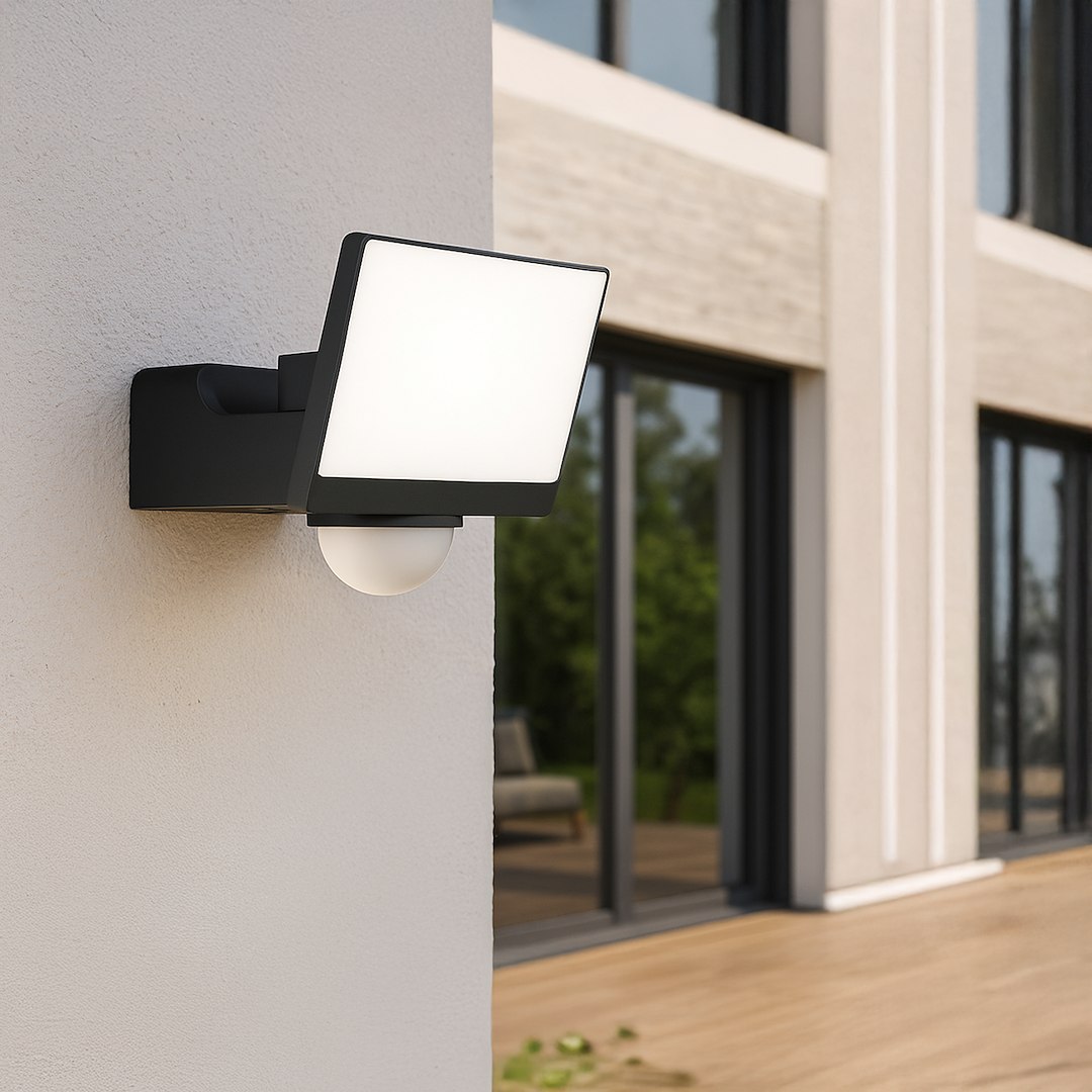 Naświetlacz LED Davos 30W 2000lm 4000K Czarny Premium PIR Milagro — widok produktu