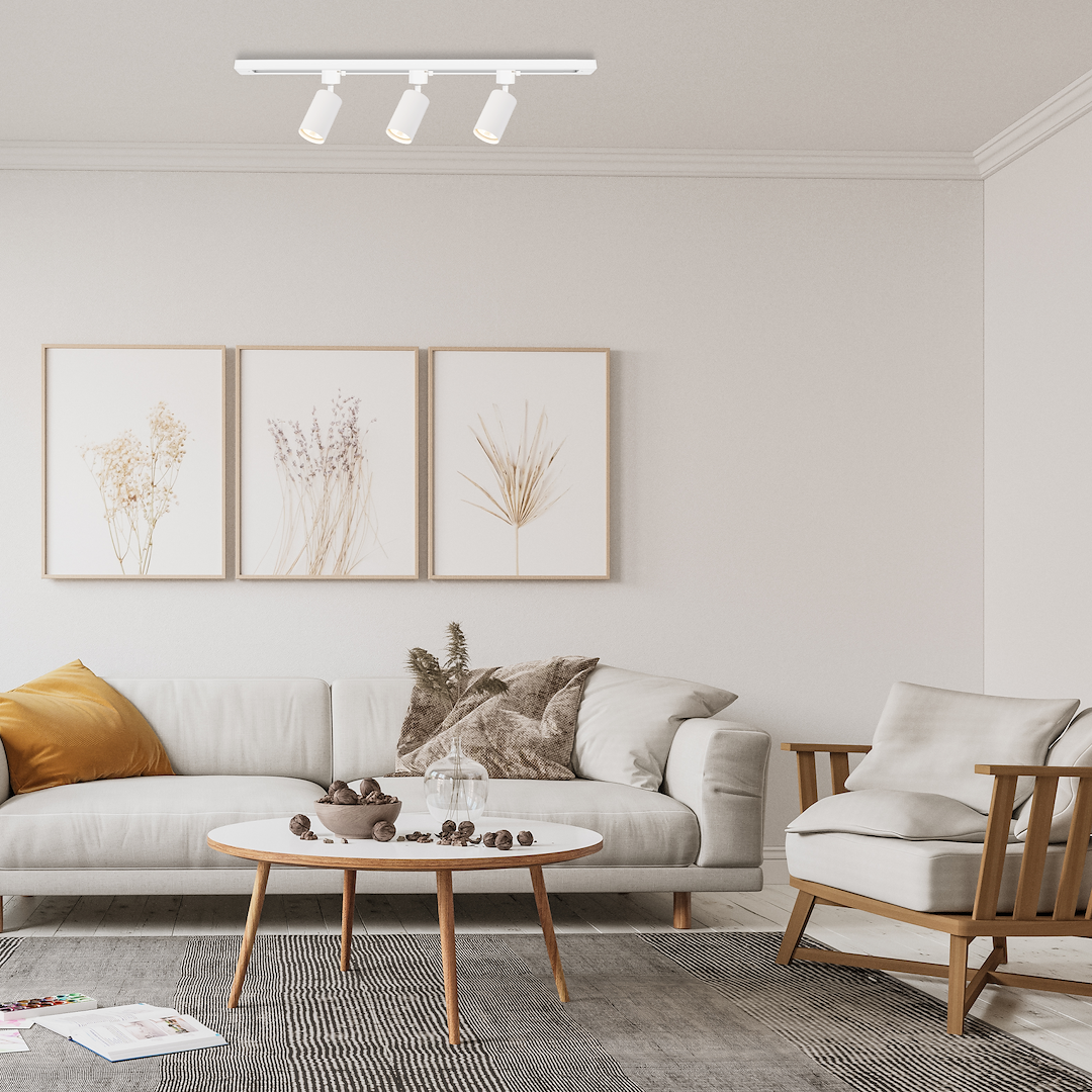 *p(R)ojectR® ホワイト【L】 Zestaw Oprawa Tiger Track Biały 3xGU10 1m - Platforma EKO-LIGHT