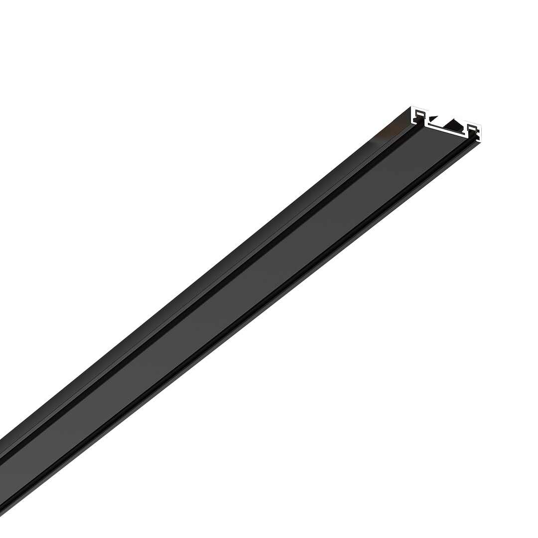 Slim Magnetic Track Szyna Natynk Czarny 100cm + zaślepki Milagro