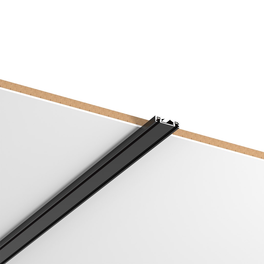 Slim Magnetic Track Szyna Natynk Czarny 100cm + zaślepki Milagro — widok produktu