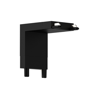 Slim Magnetic Track Narożnik Czarny dół L