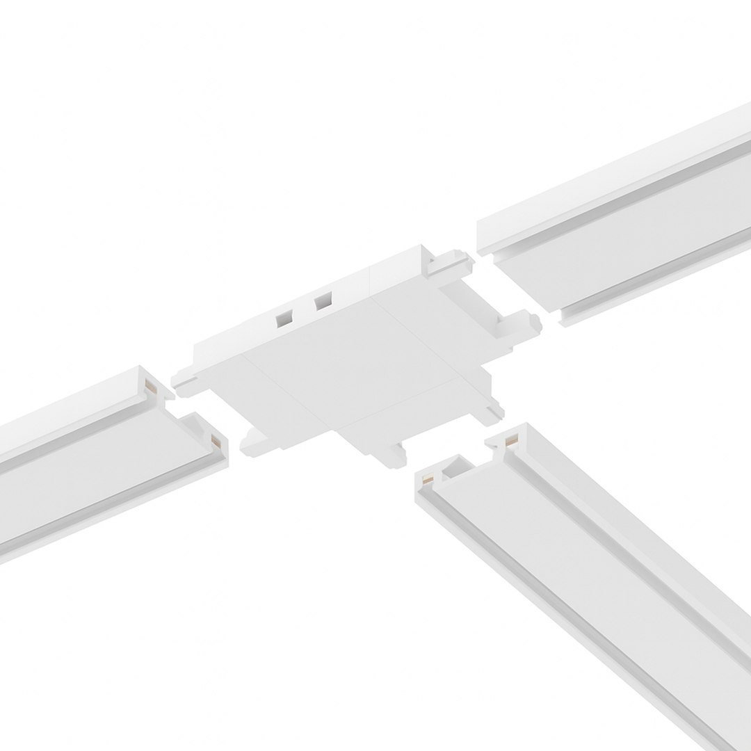 Slim Magnetic Track Biały Łącznik Szyn T Milagro — widok produktu